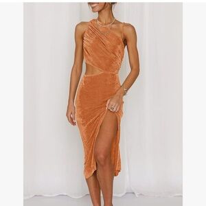 BLACK Women's Sexy Bodycon Dress Sleeveless One Shoulder Cut Out Split